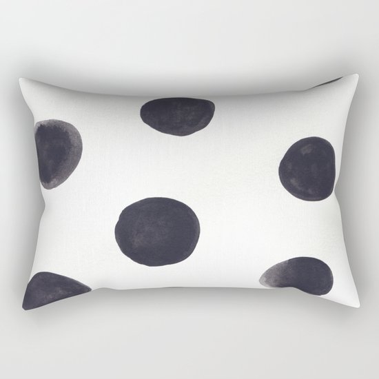Watercolour Dots Rectangular Pillow