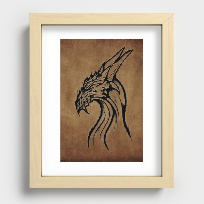 Old Dragon Recessed Framed Print