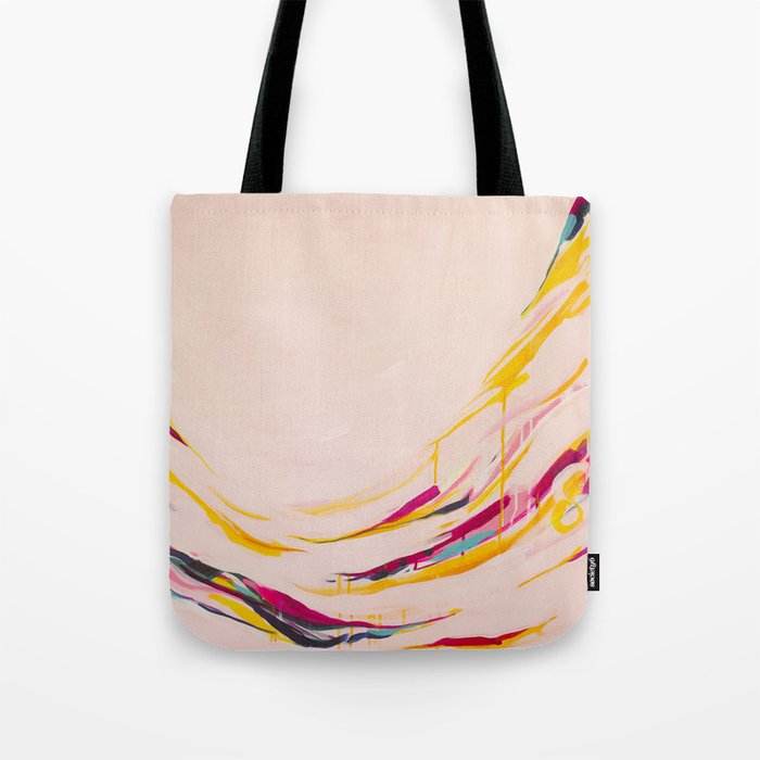 Miss Marmalade Rose - Abstract painting by Jen Sievers Tote Bag