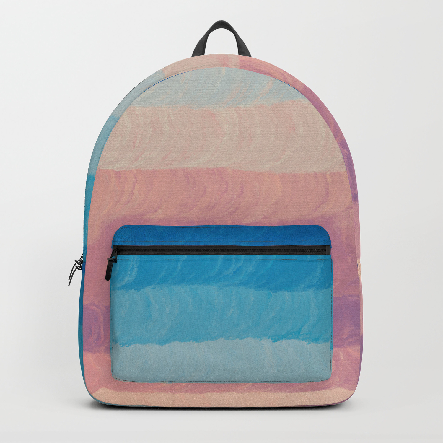 navy blue pink backpack