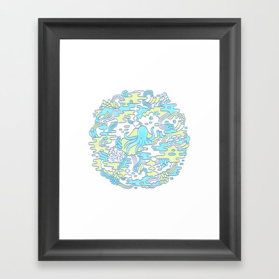 Ocean Zone Framed Art Print