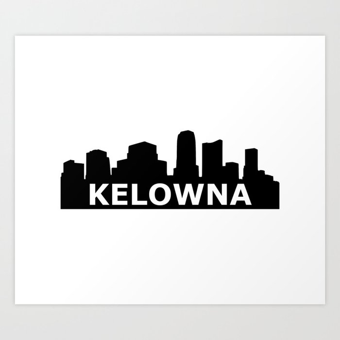 Kelowna Skyline Art Print by gulden Society6