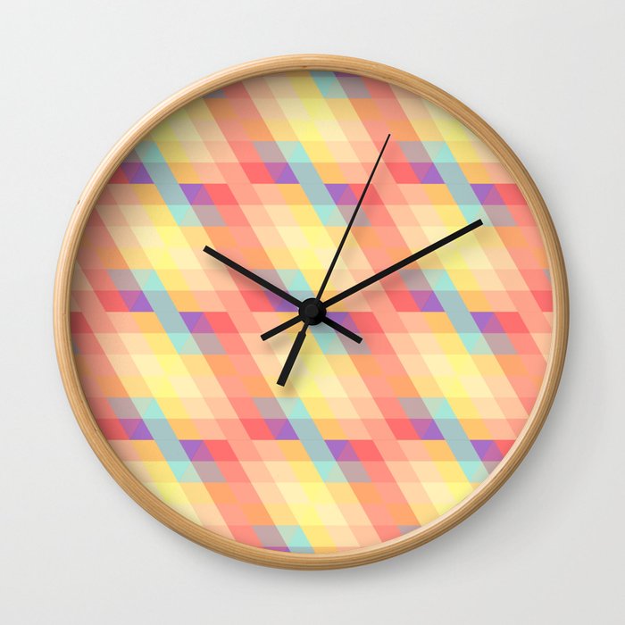 Colorful pattern Wall Clock