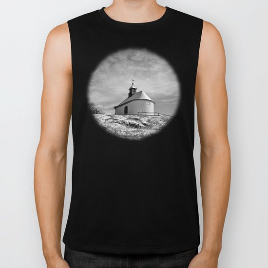 Chapel in the snow (Kleine Kalmit) Biker Tank