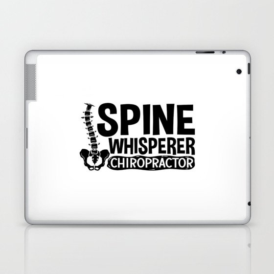 Spine Whisperer Chiropractic Chiropractor Chiro Laptop & iPad Skin