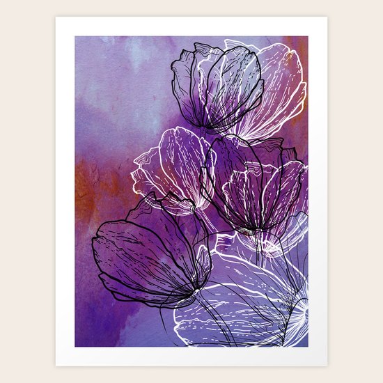 Colorful Flower Fantasy Art Print