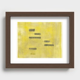 Stasis Gray & Gold 3 Recessed Framed Print
