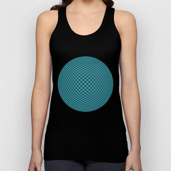 Green and Blue - Optical game Unisex Tank Top