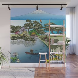 Japan Mural - Color Blue Sky Gradient Wall Mural