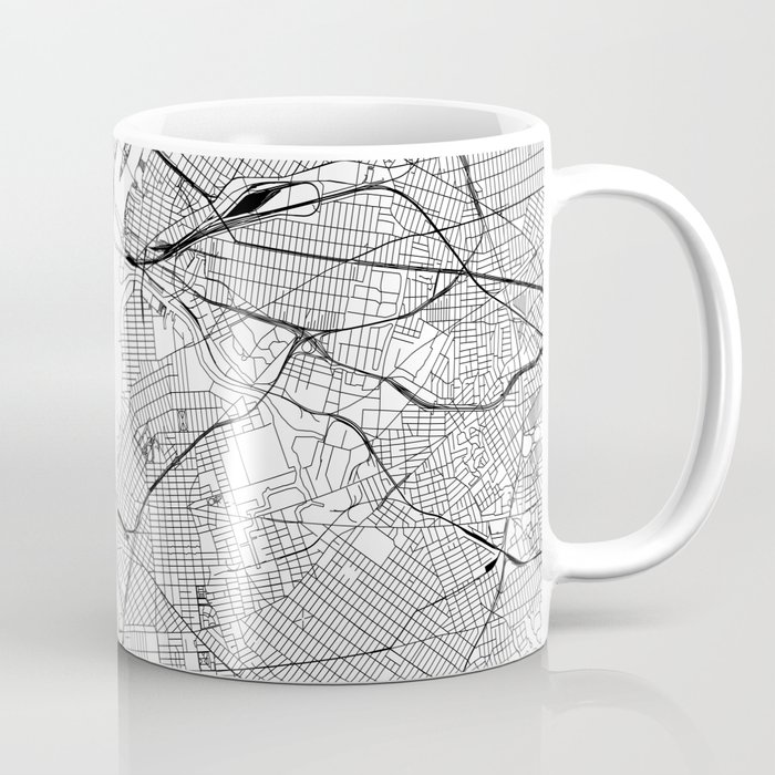 New York City White Map Coffee Mug