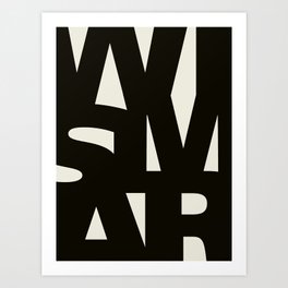 Wismar Typografie Art Print