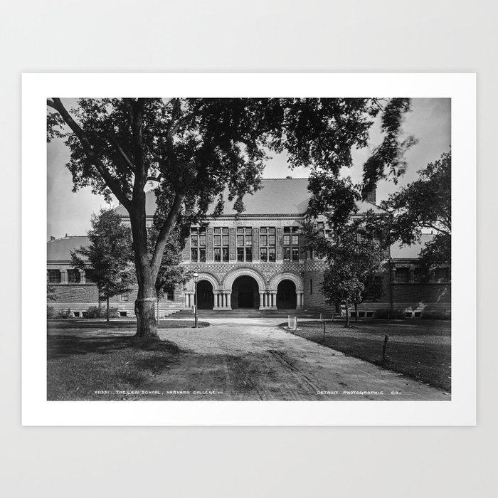 Old 1906 photo of the Law School at Harvard College or University