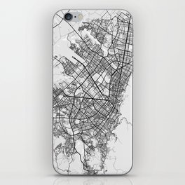 Bogota City Map of Colombia - Light iPhone Skin