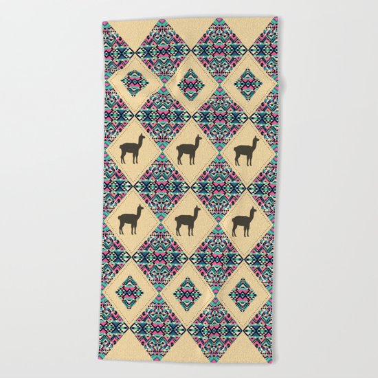 Andes pattern Beach Towel