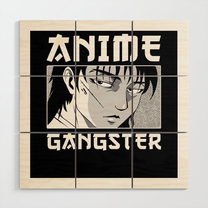 Anime Gangster Wood Wall Art