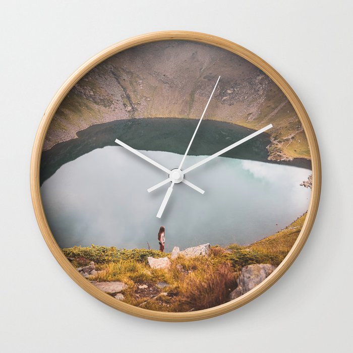 Mountain lake Wall Clock