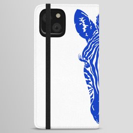 Blue Zebra iPhone Wallet Case