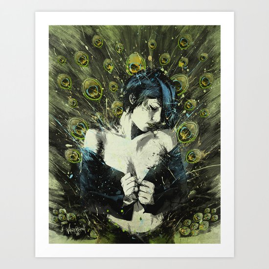 Black Pea Art Print