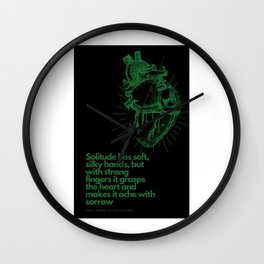 Kahlil  Gibran Quote Solitude & Loneliness Wall Clock