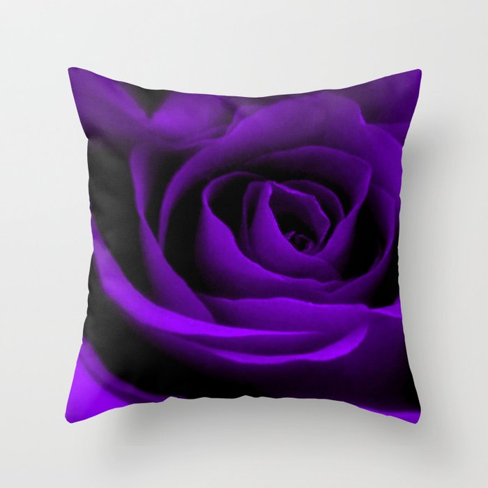 A Purple Rose Throw Pillow