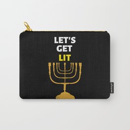 Funny Happy Hanukkah Candles Menorah Jewish Carry-All Pouch
