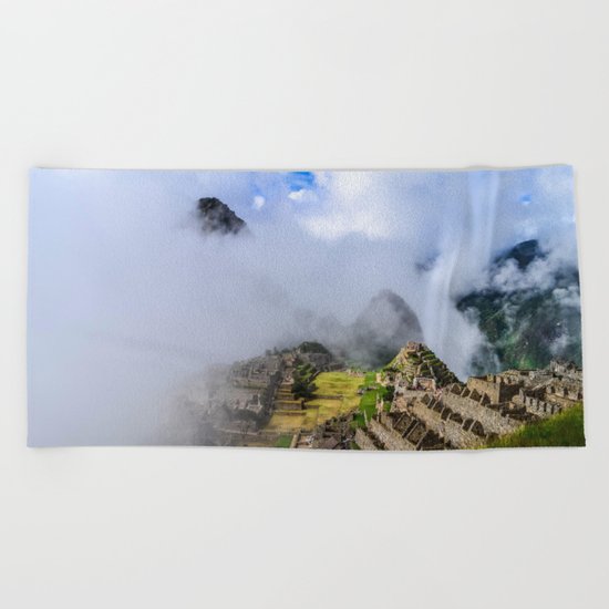 Machu Picchu Beach Towel