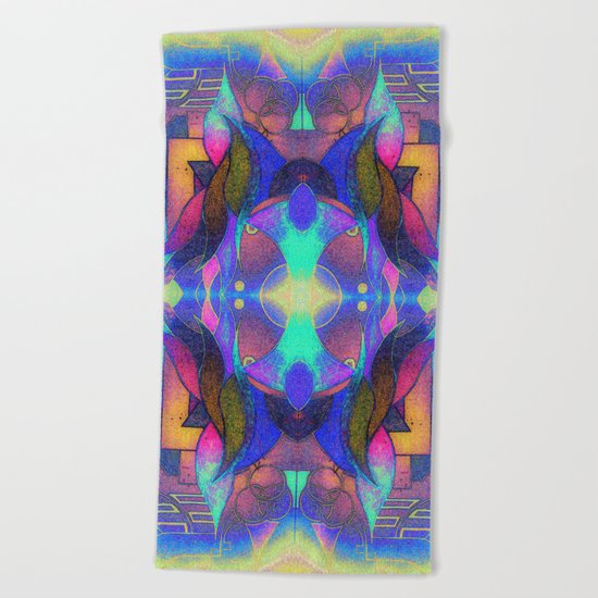 Mandala H II Beach Towel
