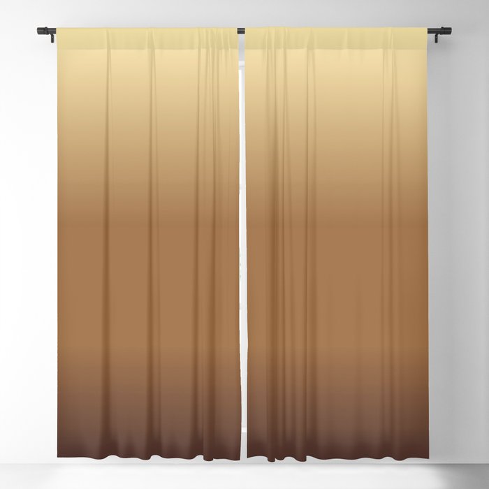 OMBRE BROWN COLOR.  Earth Tones Gradient Blackout Curtain