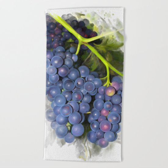 Concord grape Beach Towel