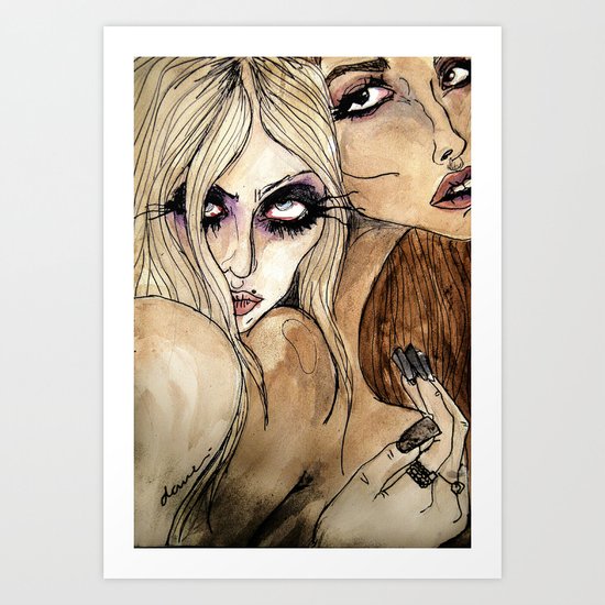 Taylor & Jenna Art Print
