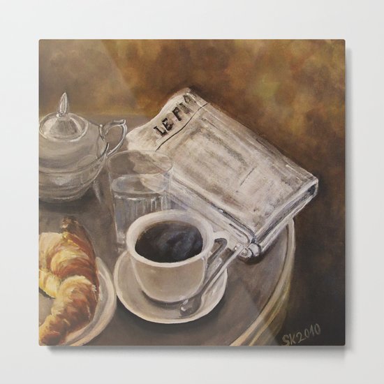 Petit déjeuner à Paris Metal Print