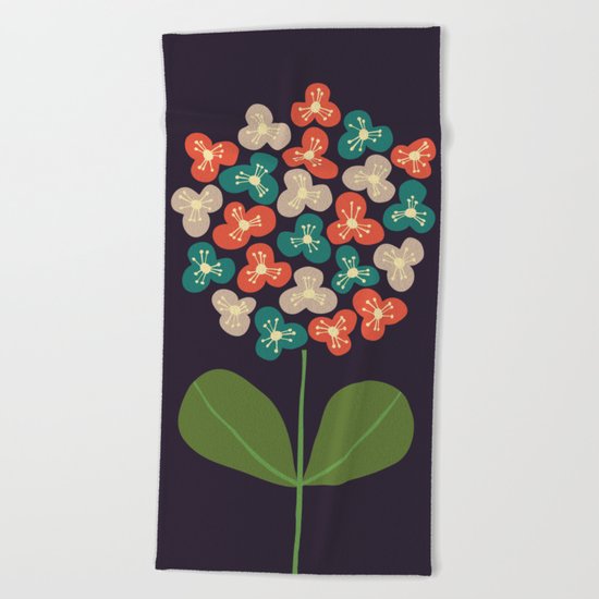 Flower Power Beach Towel