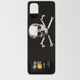 Skull and Crossbones | Jolly Roger | Pirate Flag | Black and White | Android Card Case