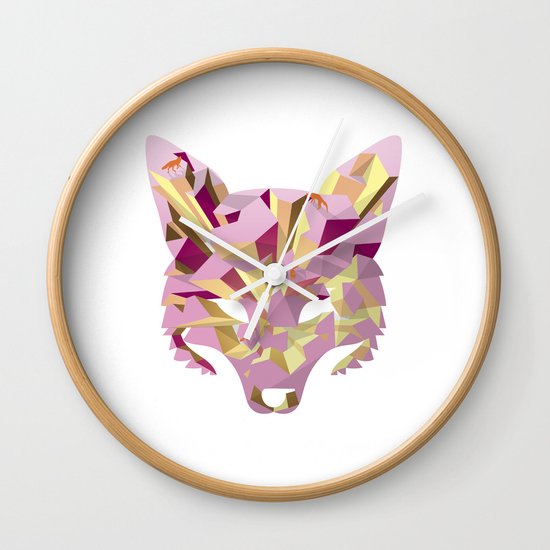 Land of fox Wall Clock