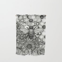 Floral Bee Wall Hanging