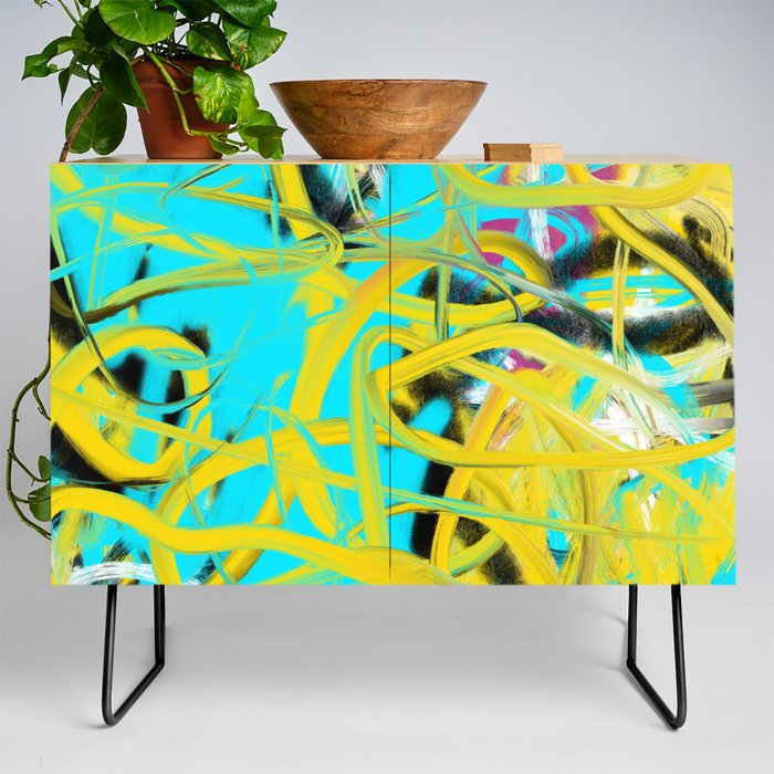Abstract expressionist Art. Abstract Painting 56. Credenza