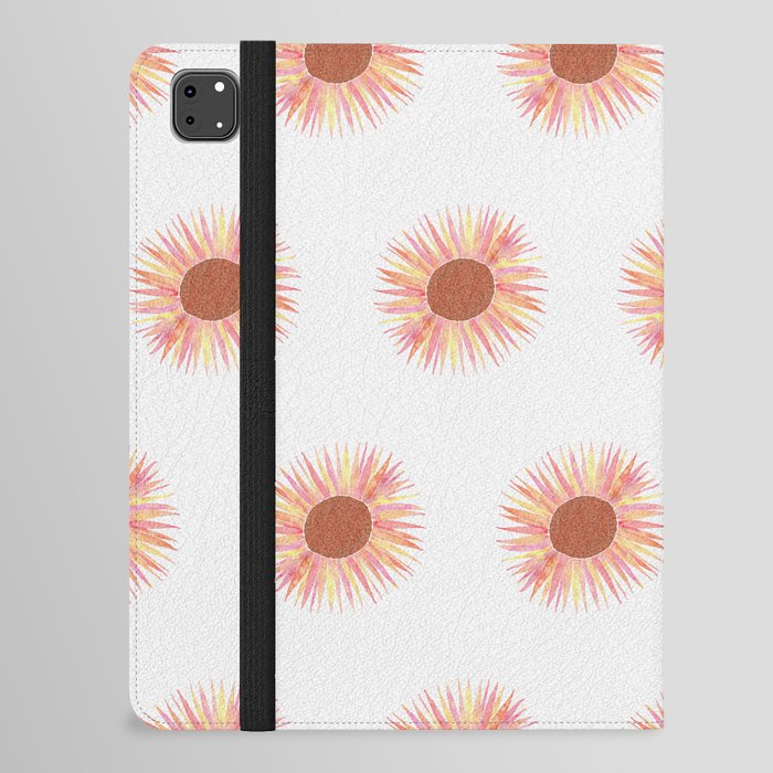 Pink Sunflower iPad Folio Case