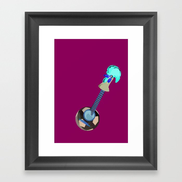 fado, soccer,and a cock from barcelos Framed Art Print
