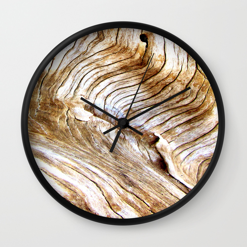 Organic Design Tree Wood Grain Driftwood Natures Pattern Wall Clock By Treelovergirl Society6 All driftwood designs clocks are designed by lizzie spikes in aberystwyth and made in the uk.
