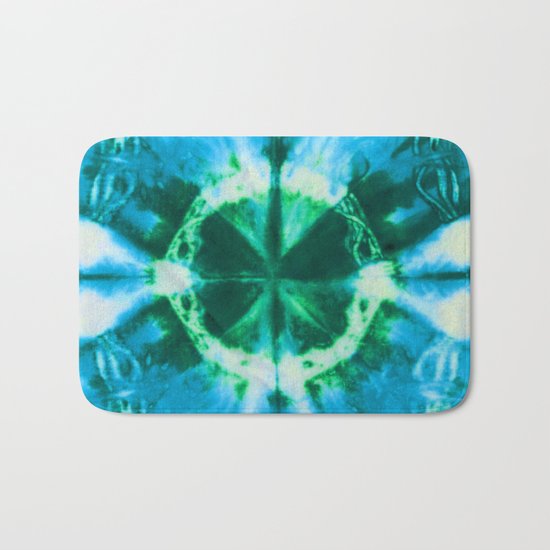 Boho Blue Bloom Bath Mat