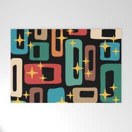 Retro Mid Century Modern Abstract Pattern 223 Welcome Mat