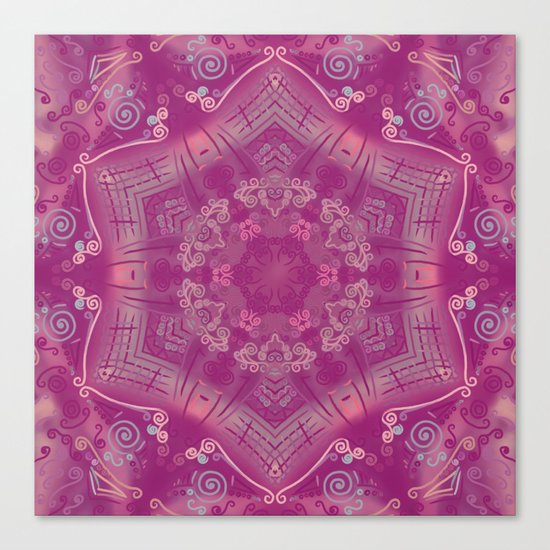 Cherry Mandala Canvas Print