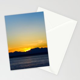 seattle sunset Stationery Cards