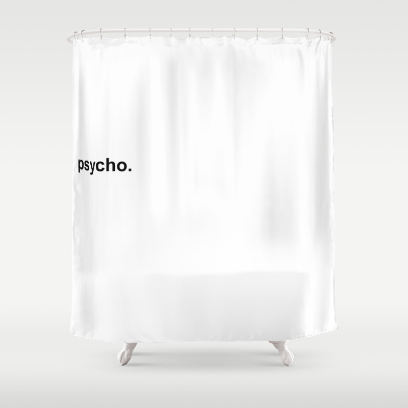 Psycho Shower Curtain By, Psycho Shower Curtain