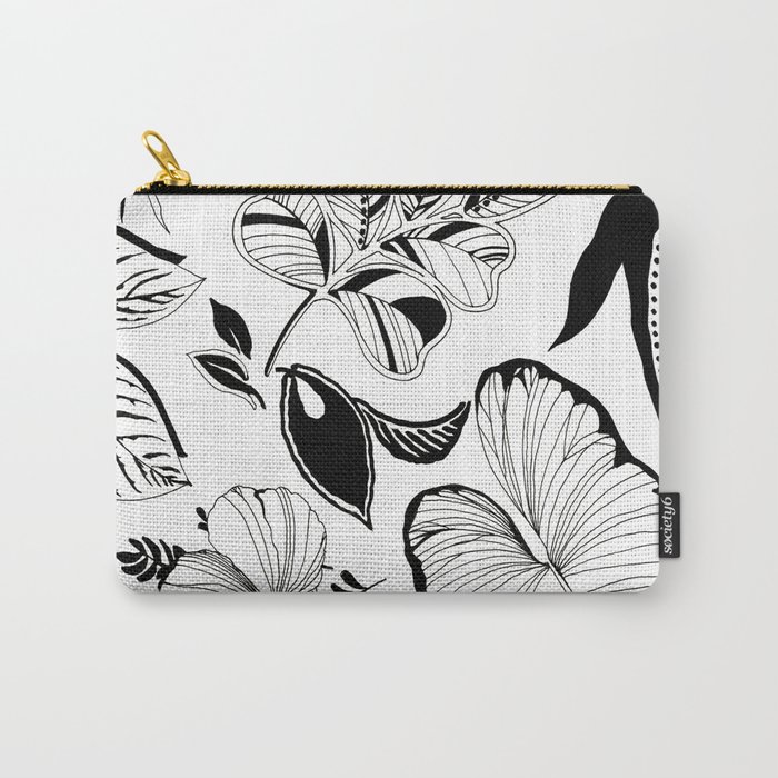 BLACK LEAVES Carry-All Pouch