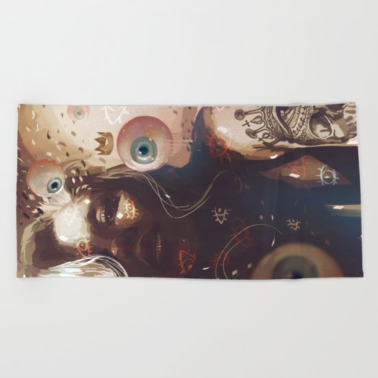 EYES QUEEN Beach Towel