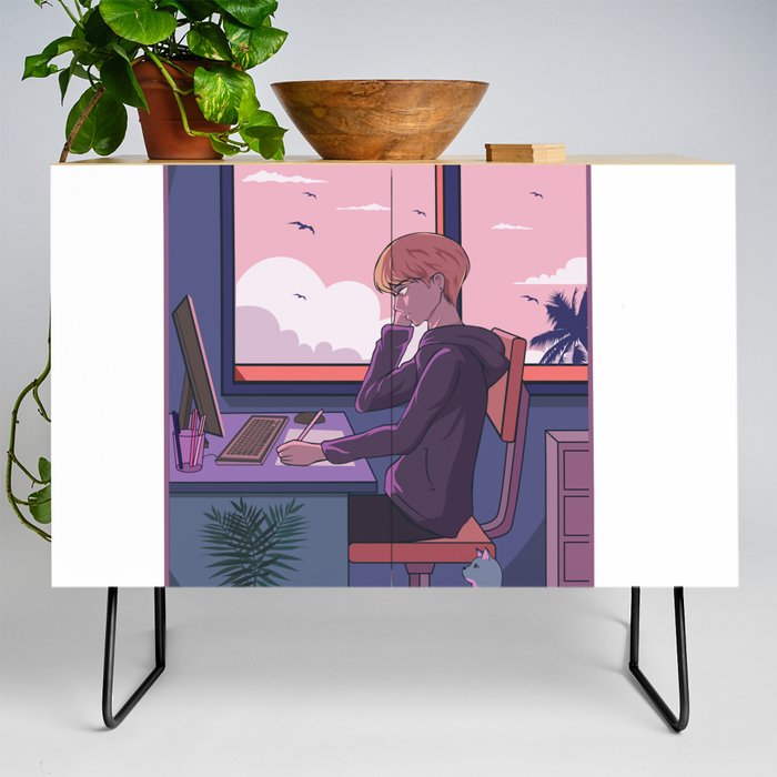 Anime Aesthetic Credenza