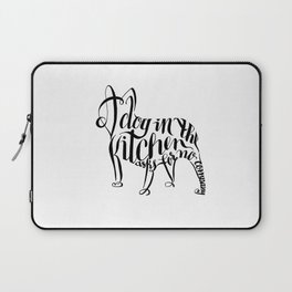 A Dog in the Kitchen Laptop Sleeve