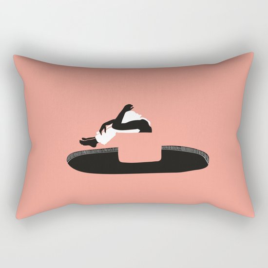 Flying above the black hole Rectangular Pillow