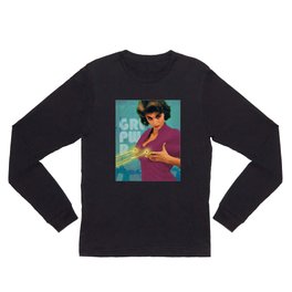 GRL PWR Long Sleeve T Shirt | Graphicdesign, Retro, Positive, Feminism, Howdy, Boobies, Scifi, 80S, Women, Girl 